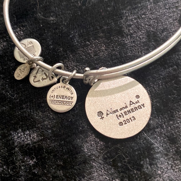 Alex and Ani Aquarius silver bangle bracelets - Picture 3 of 5